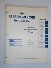 1969 33 Hp Genuine Oem Evinrude Johnson Outboard Repair Service Manual 33hp