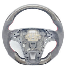 For Volvo S60 Xc60 V40 V60 Alcantara Real Carbon Fiber Racing Steering Wheel