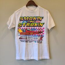 Vintage 1991 Smokin N Strokin Drag Boat T-shirt Medium Single Stitch Graphic