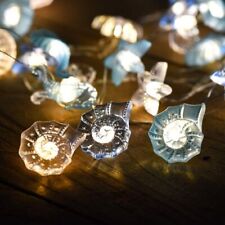 Ocean Serie Tricolor Led String Lights Seahorse Conch Starfish Shell Mixed Light