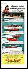 1949 Chris-craft Antique Wood Boat Ad 46 Flyng Bridge36 Cruiser18 Sportsman