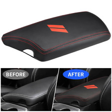 For 2015-2023 Dodge Challenger Red Stitches Center Console Box Lid Armrest Cover