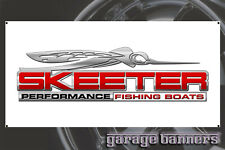 Bass Fishing Skeeter Boat Garage Banner Marina Shop Sign High Performance 4 Foot