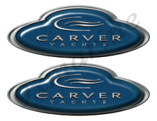 Carver Boat Oval Sticker Set - Name Plate