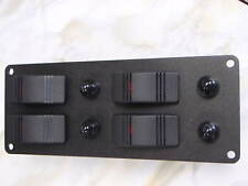 Panel With 4 Lighted Contura Carling Switch V1d1 Black Psbc22bk 10amp Breakers