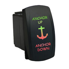 Anchor Up Anchor Down 6m86grm Rocker Switch 12v Led Green Red Momentary Marine