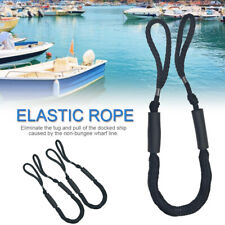 2pcs Marine Bungee Dock Lineboat Mooring Rope Bungee Tie Down Stretch Black New