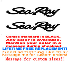 Pair Of 18 Inch Long Sea Ray Boat Hull Decals. Marine Grd Your Color Choice 002