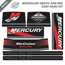 2016 Mercruiser Bravo One Red Decals Kit Gray Rams Sticker Set 58