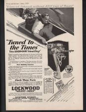 1929 Lockwood Silent Chief Outboard Boat Motor Nautical Sport Hydro Race A22397