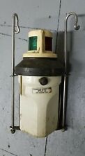 Vintage Guest Boat Sailboat Hanging Green Red Bow Portable Battery Running Light