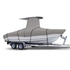 900d Heavy Duty Center Console T-top Roof Boat Cover Waterproof Storage Grey