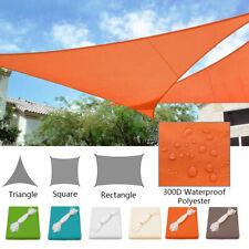 Waterproof Sun Shade Sail Uv Top Canopy Cover Patio Pool Outdoor Awnings 300d