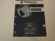 1992 Omc Cobra Sterndrives Factory Service Parts Catalog 987490 5.7 Models