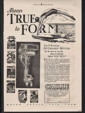 1928 Caille Outboard Boat Nautical Detroit Swimsuit Motor Engine Race Ad21917