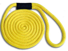 Yellow Nylon Dock Lines 12 X 10 - Made In Usa