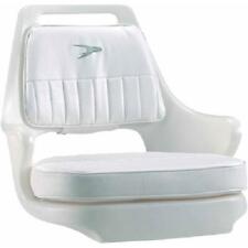 Wise Pilot Helm Chair Boat White Seat With Cushion Set Universal Mounting Plate