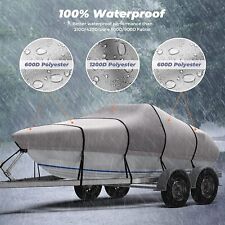 1200d Waterproof Trailerable Heavy Duty Boat Cover Storage Fits Bass Boat V-hull