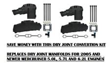 Mercruiser Dry Joint V8 Exhaust Manifold Riser Kit Elbow Package 2005 5.0 5.7 L