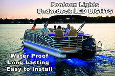 18-20 Pontoon Boat Under Deck Blue Led Light Kit W Harness Mounting Track