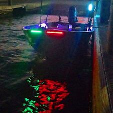 4x White Green Red Bow Led 1 Ft Submersible Navigation Light Stern Boat 12v Nav