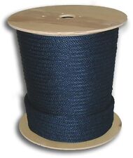 Anchor Rope Dock Line 38 X 50 Braided 100 Nylon Navy Blue Made In Usa