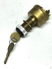 Vintage Boat Brass Ignition Switch 3 Pos Off On Startcenturychris Crafta