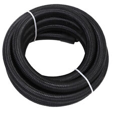 An6 6an 38 Fuel Line Hose Braided Nylon Stainless Steel Oil Gas Cpe 10ft Black