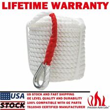 34x150 Twisted Three Strand Nylon Anchor Mooring Rope Boat Line With Thimble