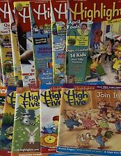 Lot Of 11 Children Highlights High Five Magazines 2010-2016 Euc