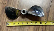Vintage Stainless Two Blade Racing Boat Propeller For Outboard Motor
