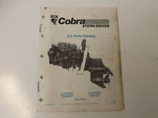 1990 Omc Cobra Stern Drive Factory Parts Catalog 986551 2.3 Litre Models
