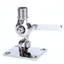 1 Marine Vhf Antenna Adjustable Base Mount For Boats -stainless Steel