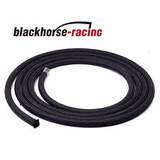 20 Feet An6 Nylon And Stainless Steel Braided Fuel Oil Gas Line Hose Black