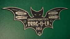 Custom Munsters Drag-u-la Serial Data Plate Dracula Grandpa Dragster Plaque Prop