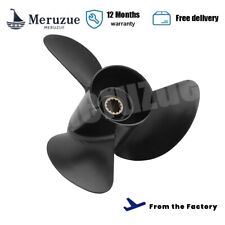 10.25 X16 Ybs Black Stainless Steel Boat Prop Fit Yamaha 40-60hp 13 Spline Tooth