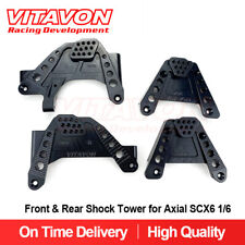 Vitavon Cnc Alu7075 Front Rear Shock Tower For Axial Scx6 16 Black