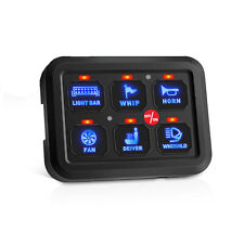 Universal 6 Gang Switch Panel Led Car Switch Panel Circuit Control Box Relay 12v