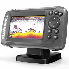 Fish Finder With Gps Wide Angle Boat Fishing Depth Transducer Plotter New