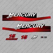 Mercury 15 Hp Two Stroke 1999-2006 Outboard Engine Decals Sticker Set