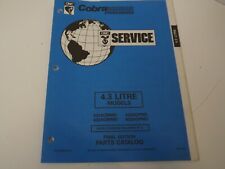 1994 Omc Cobra Sterndrives Factory Service Parts Catalog 3850648 4.3 Litre