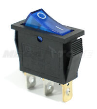 1 Pc Spst Onoff 3 Pin Rocker Switch W Blue Neon Lamp 20a125vac. Usa Seller