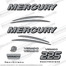 Mercury Verado 225hp Decal Kit - Silver