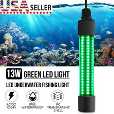 12v Green Led Underwater Submersible Fishing Light Night Crappie Shad Squid Boat