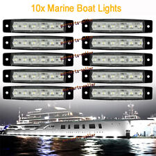 10x Marine Led Navigation Light White Boat Deck Courtesy Interior Cabin Lights