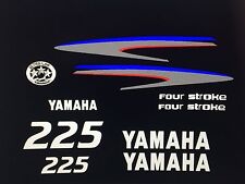 Yamaha Outboard Motor Decal Kit 225 Hp 4 Stroke Kit - Marine Vinyl Not Ink-jet