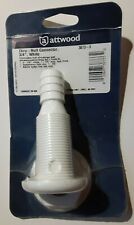 Attwood 3873-3 Thru-hull Connector Fitting White 34