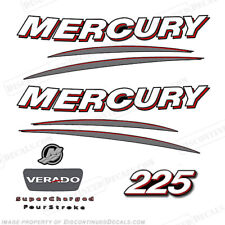 Mercury 225hp Verado Decal Kit - Curved
