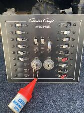 Chris Craft 12 Volt Breaker Panel With Ignition Switches.
