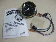 Evinrude Johnson System Check Commander Speedometer Depth Sounder Gauge 775659